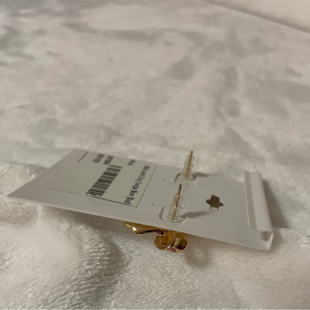 Kiki & Livy Pink Bow Earrings Valentines - Picture 4 of 5